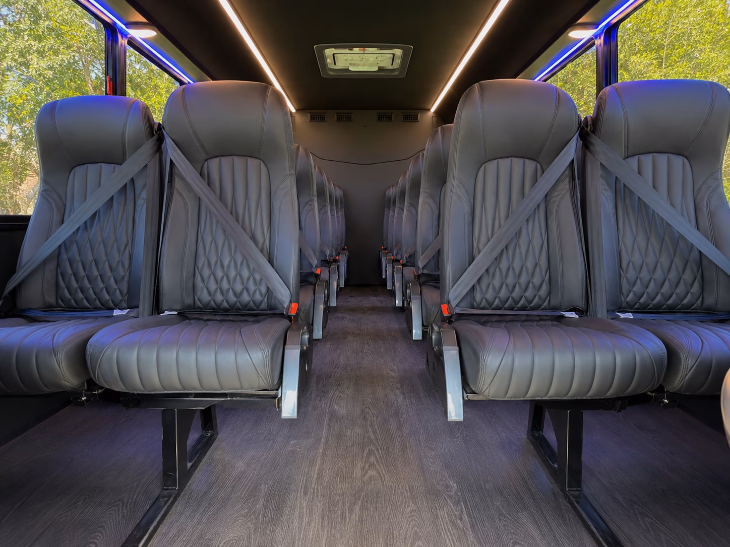 santa clara 18 passenger minibus inside