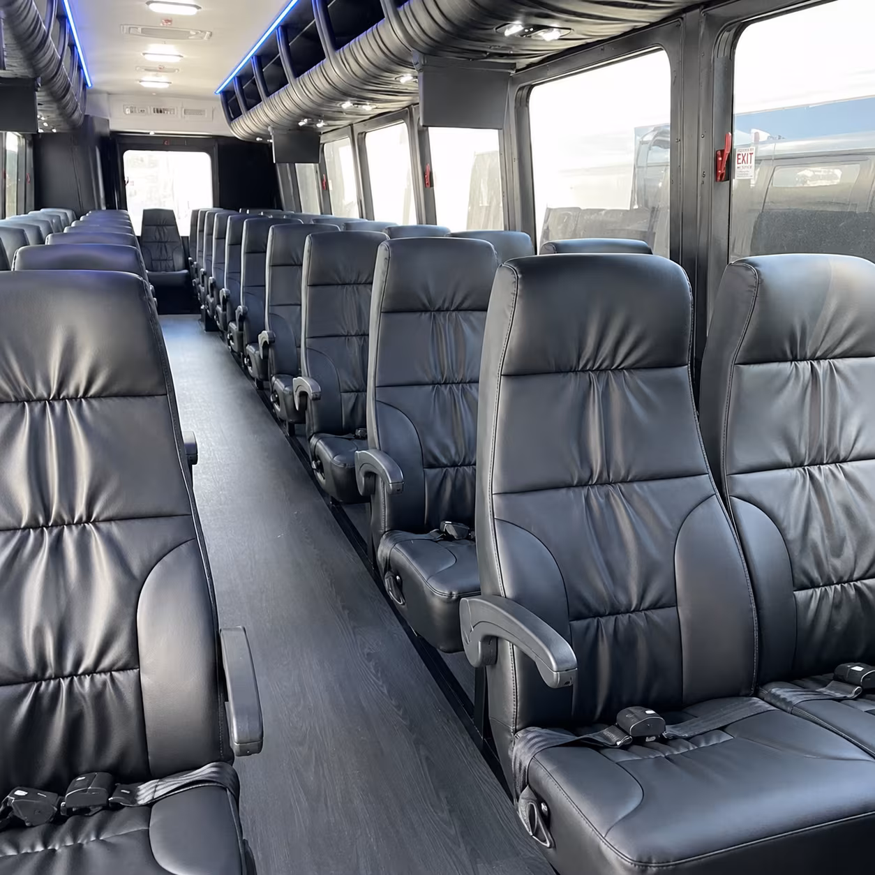 santa clara 28 passenger minibus interior
