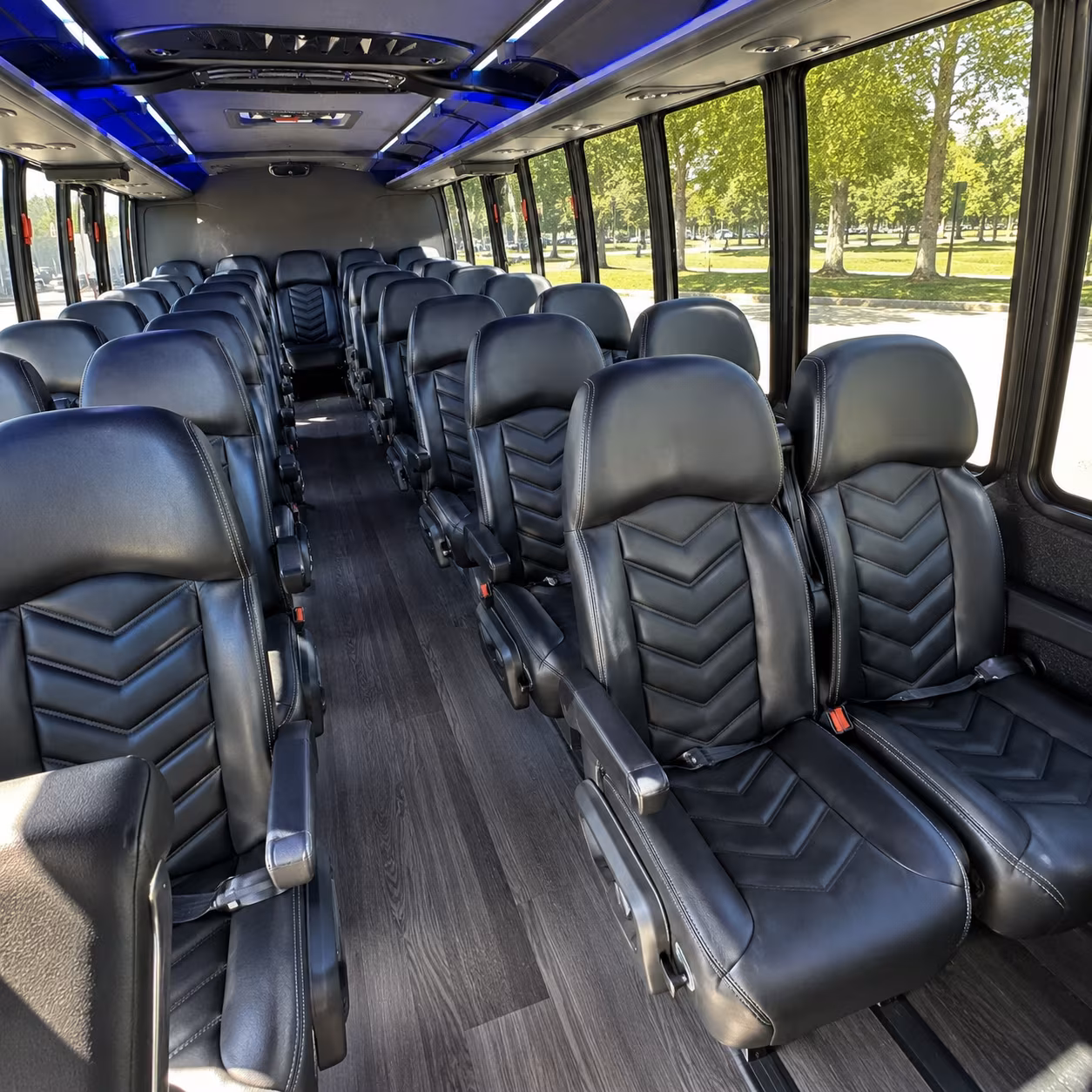 santa clara 30 passenger minibus interior