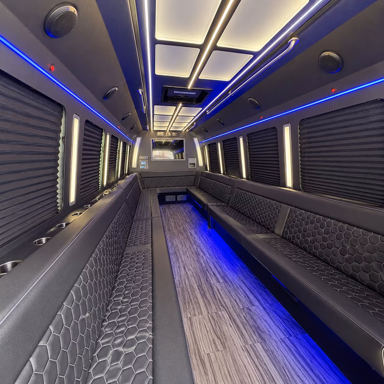 santa clara 30 passenger party bus interior