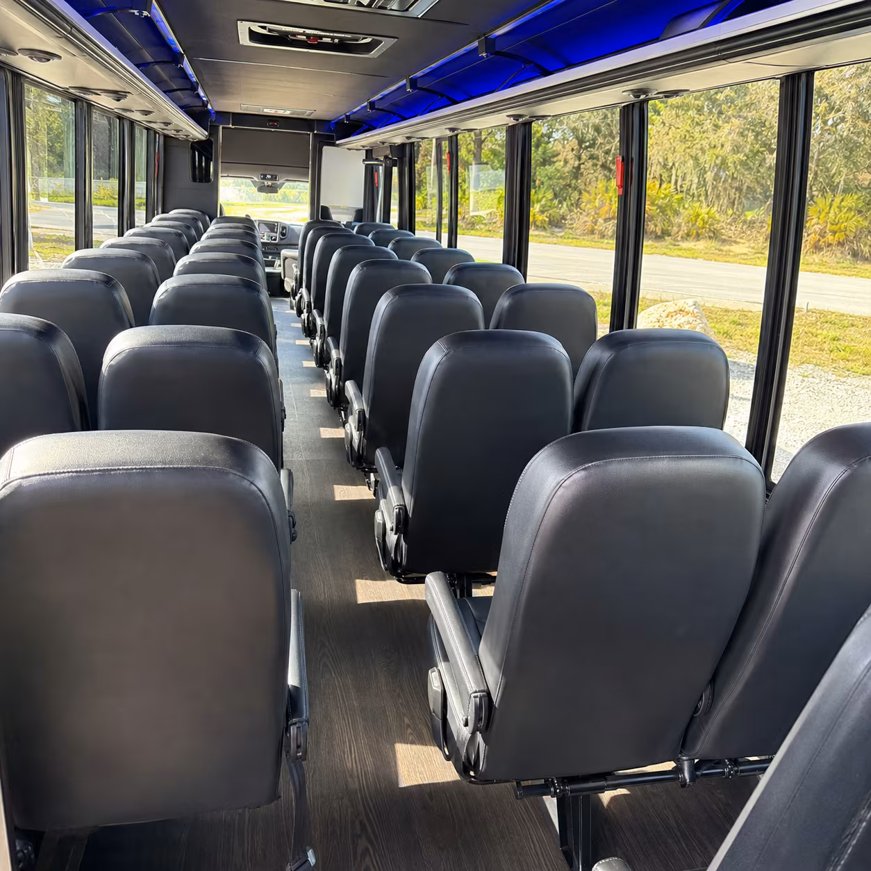 santa clara 35 passenger minibus interior