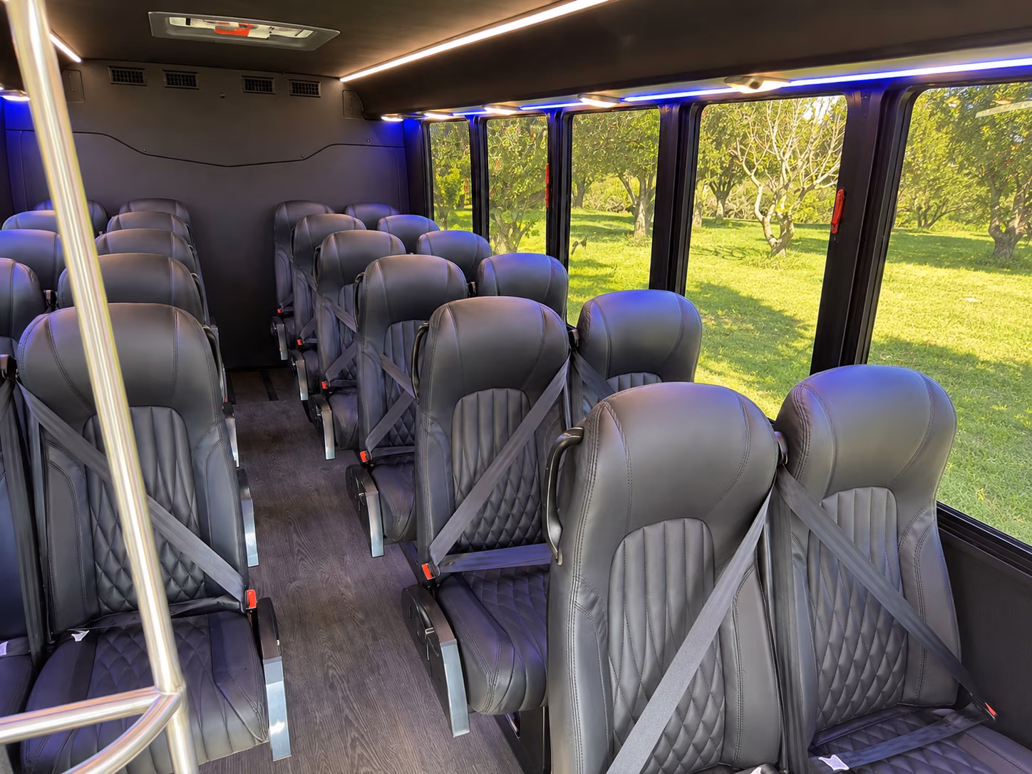 santa clara long distance transportation onboard seating