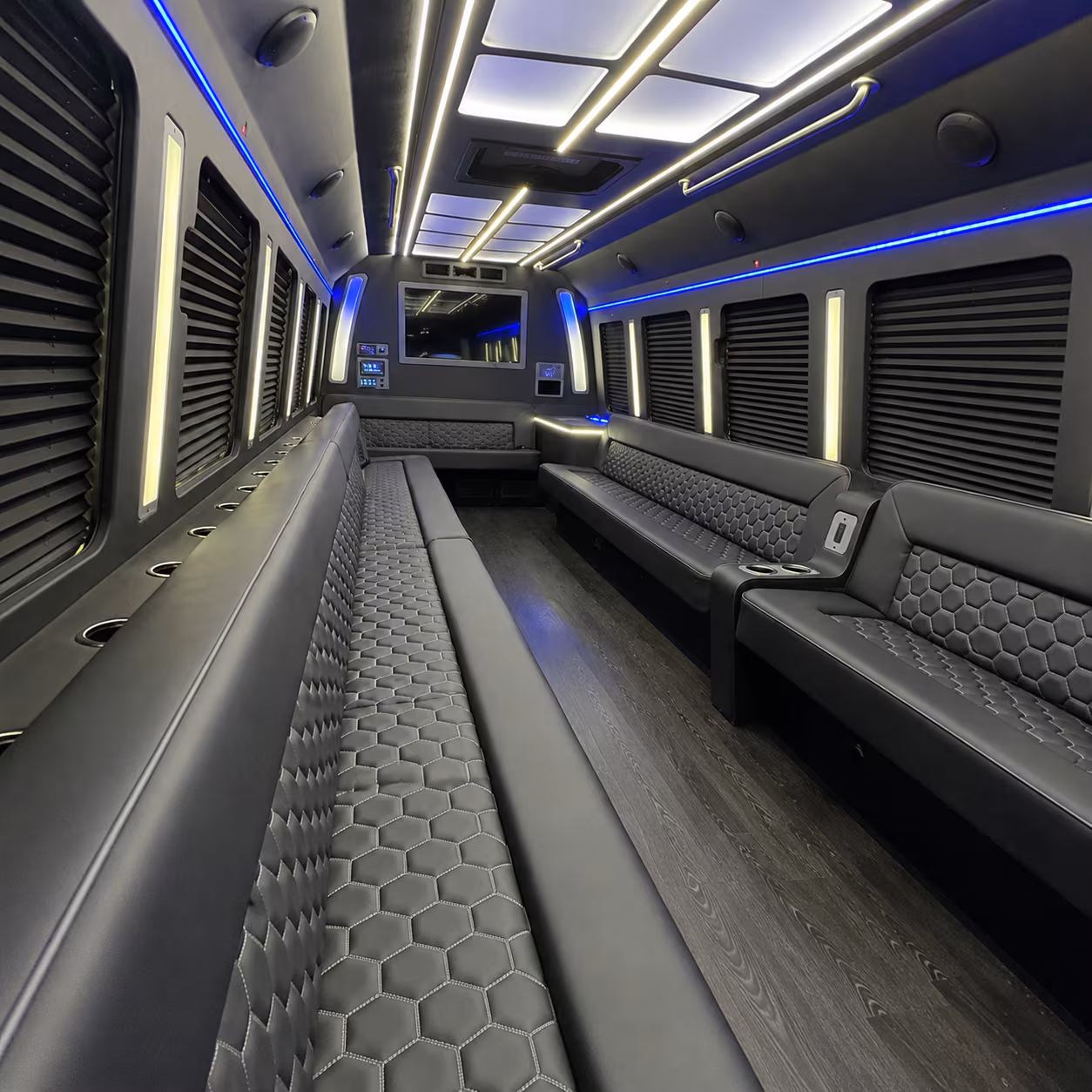 santa clara party bus inside
