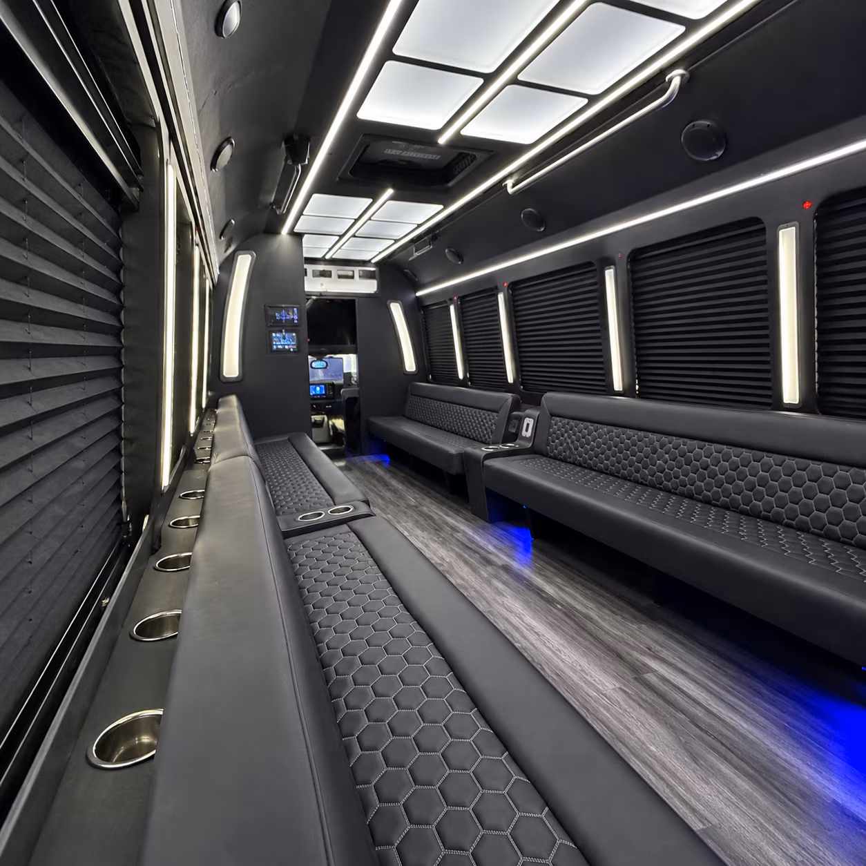 santa clara party bus interior