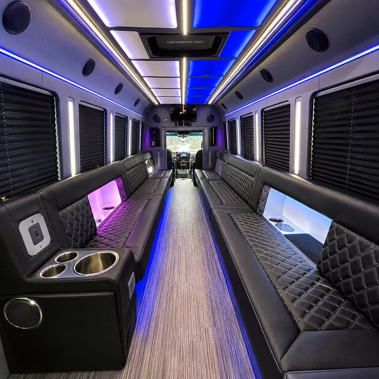 santa clara party bus rentals inside