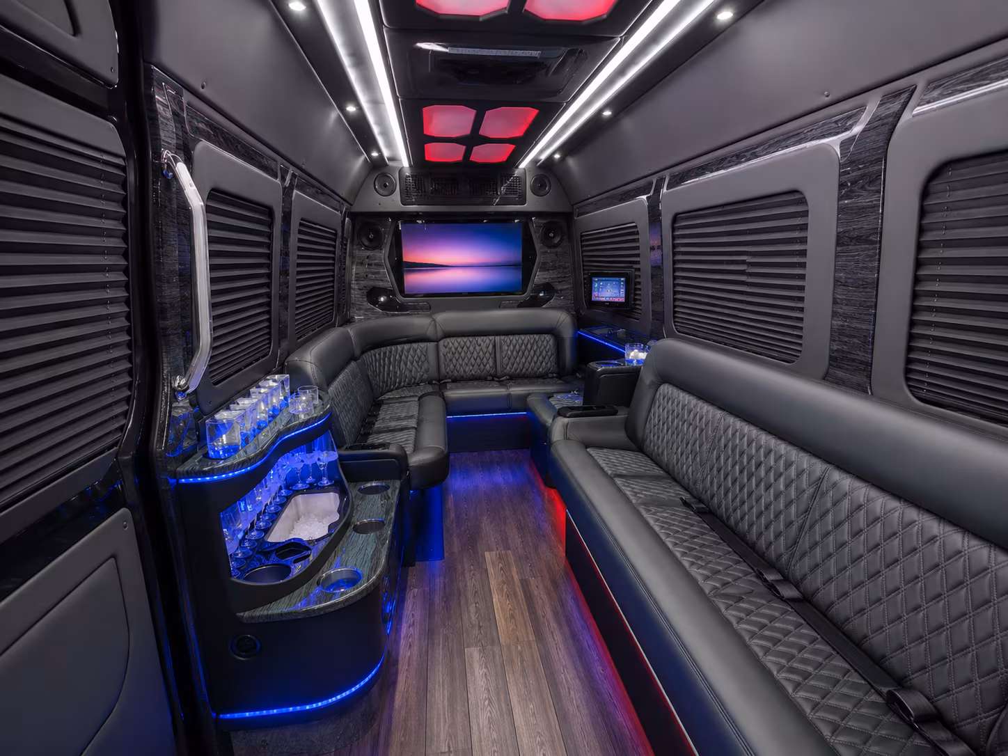 santa clara sprinter limousine inside