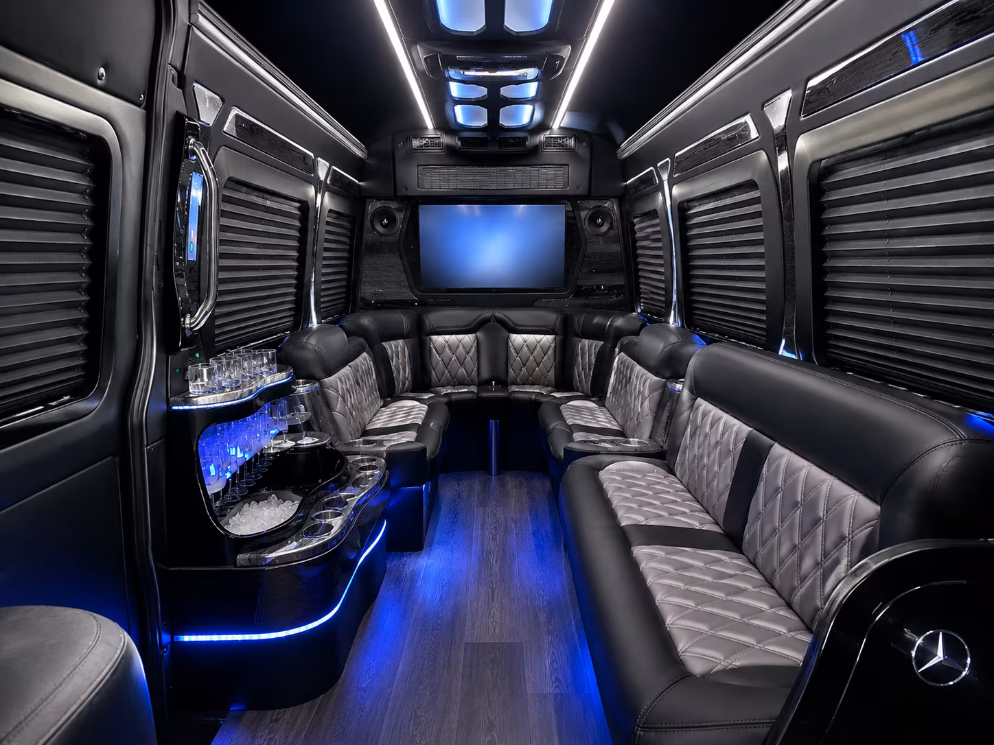 santa clara sprinter limousine interior