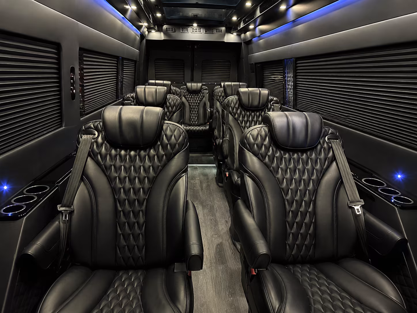 santa clara sprinter van with driver inside