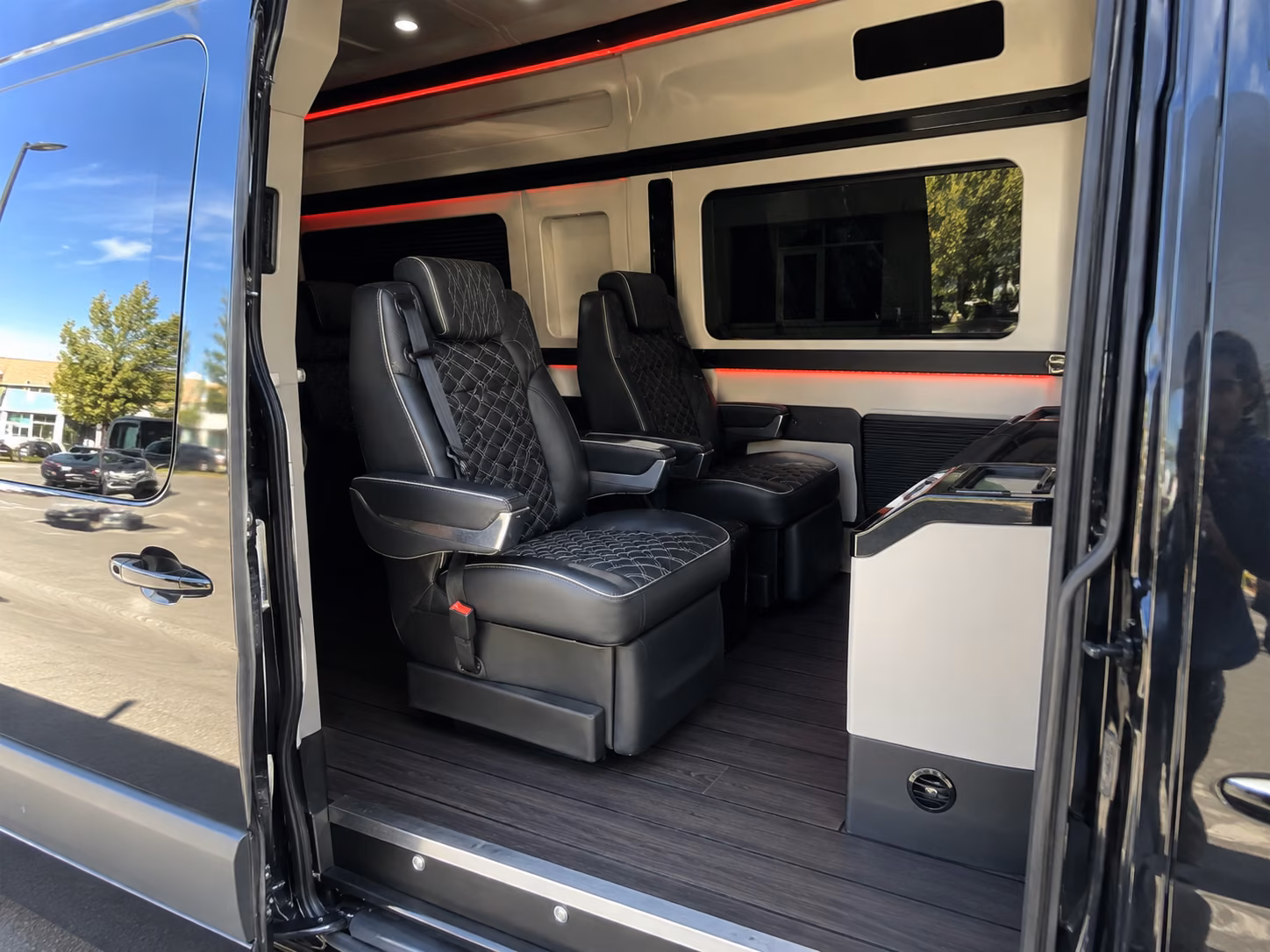santa clara sprinter van with driver interior
